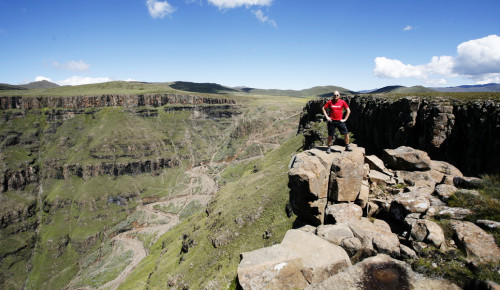 Uppför Sani Pass och genom Lesotho…